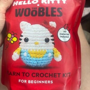 Hello Kitty Crochet Kit with Red and Yellow Accents